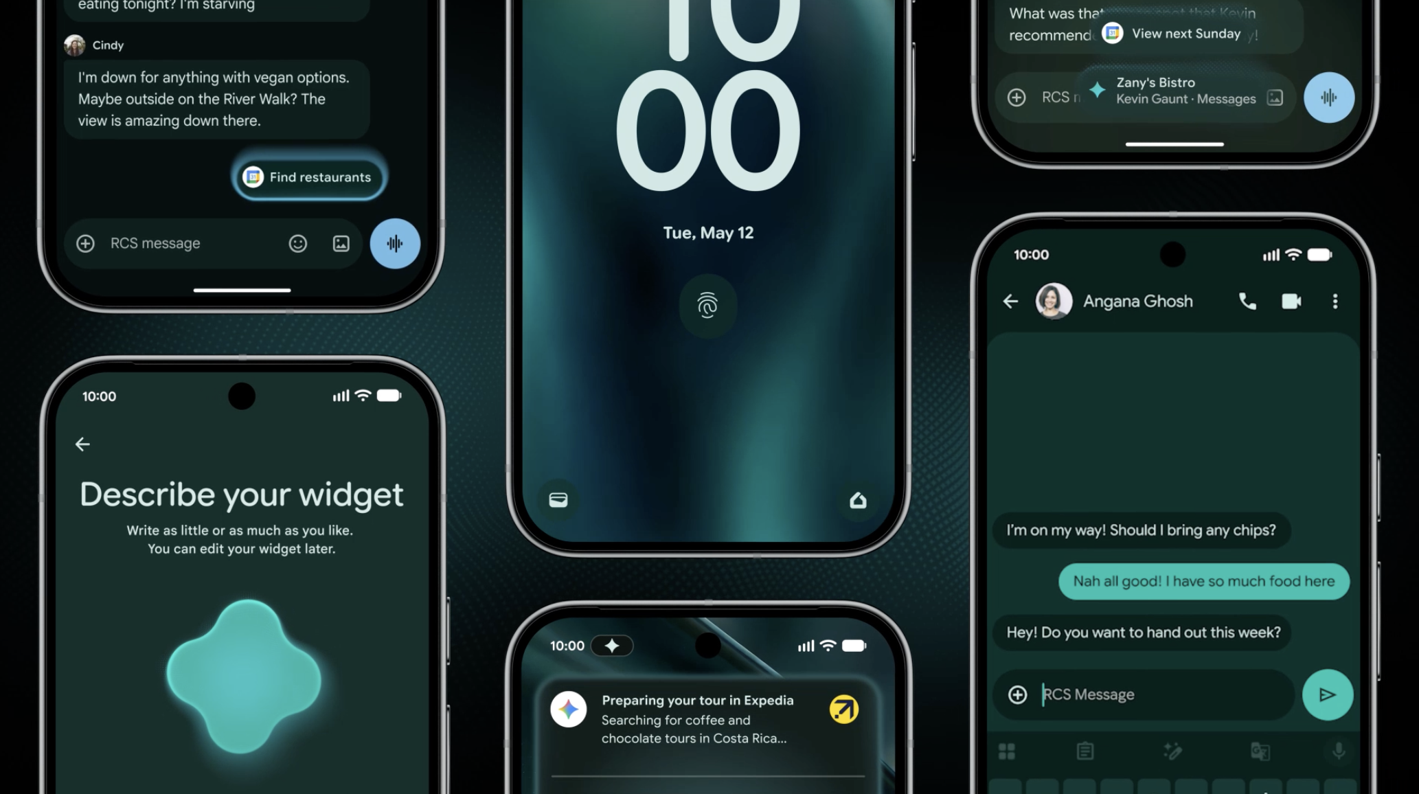 Общий вид новых функций Gemini Intelligence.